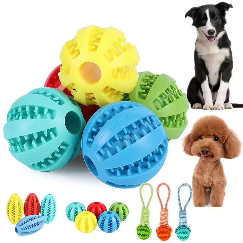 TPR Dog Chewing Toy Teeth Cleaning Interactive Pet Toy